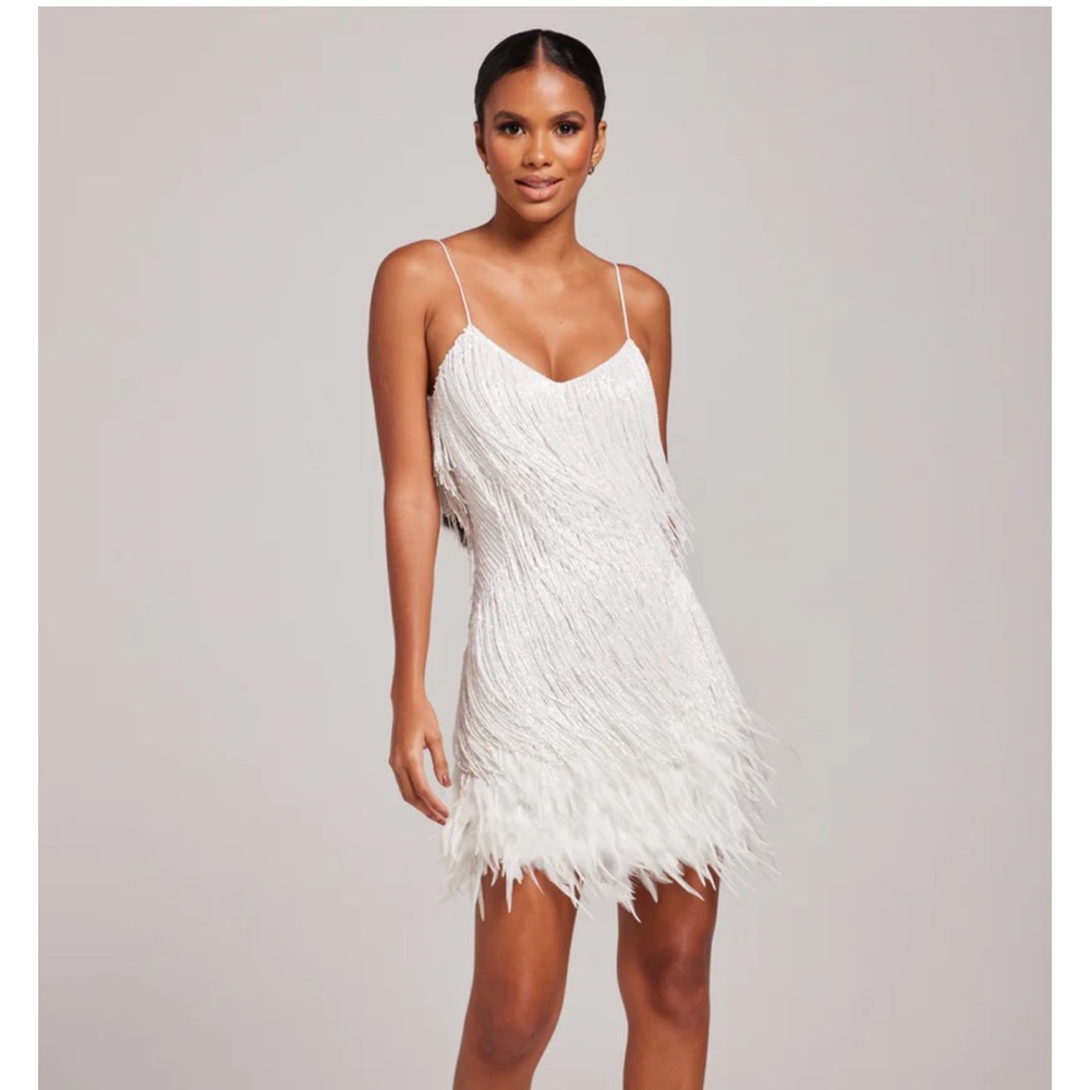 Nadine Merabi White Lottie Dress S US4 , perfect for wedding , bachelorette